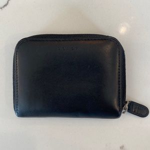 Coach black leather wallet